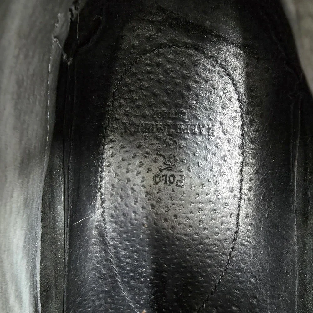 Polo Ralph Lauren‎ Brawley Chukka Boots Mens 11 D Black LeatherMid Boat Shoes